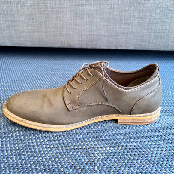 seven91 Brown Plain-Toe Derby Oxfords Casual Dress Shoes Men’s 11 - Pre-owned - Picture 9 of 14